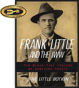 Historically styled book cover with award seal